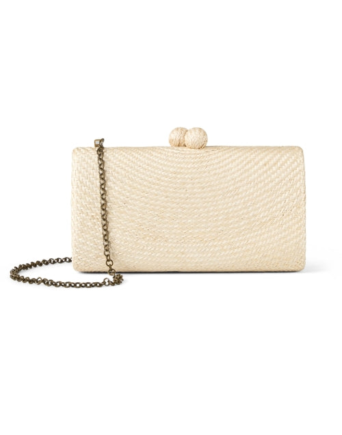 Serpui's Elegant Beige Woven Mariah Clutch for Special Occasions