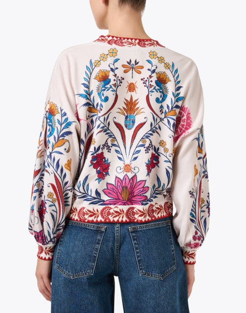 Soft Multi - Floral Knit Cardigan for Effortless Style