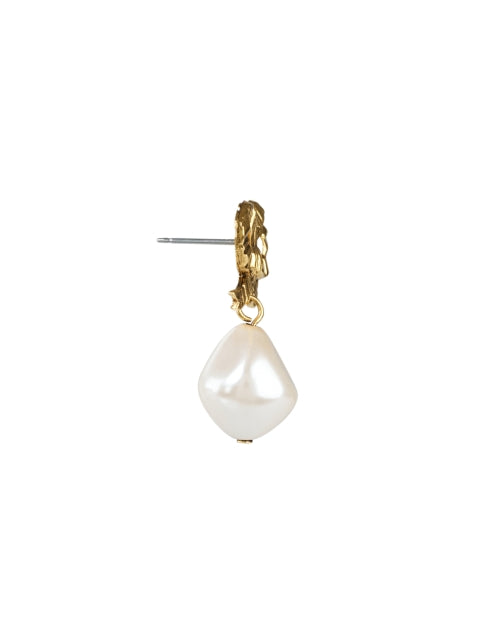 Gorgeous Gold-Plated Khloe Pearl Drop Earrings for Elegant Looks