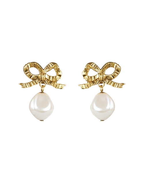 Gorgeous Gold-Plated Khloe Pearl Drop Earrings for Elegant Looks