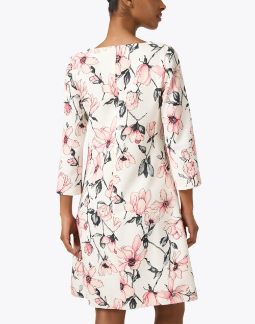 Stylish Pink Magnolia Floral Print Selma Dress for New Season