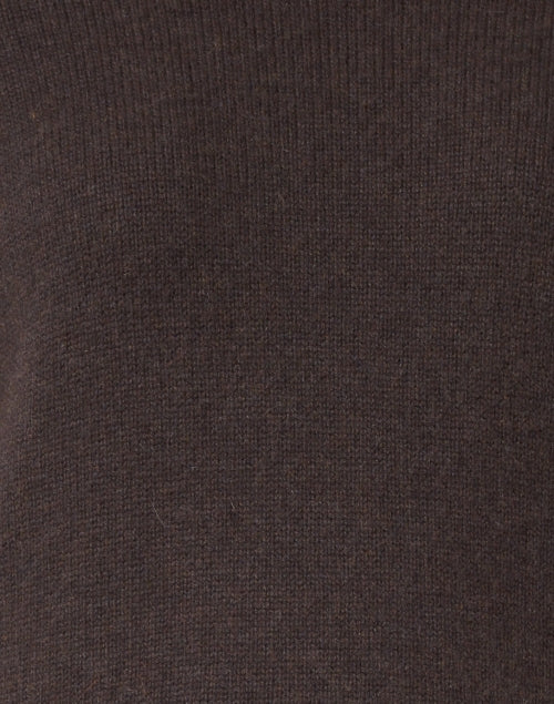 Stylish Eton Men's Brown Wool and Cashmere Blend Sweater with Detachable White Cotton-Poplin Underlayer