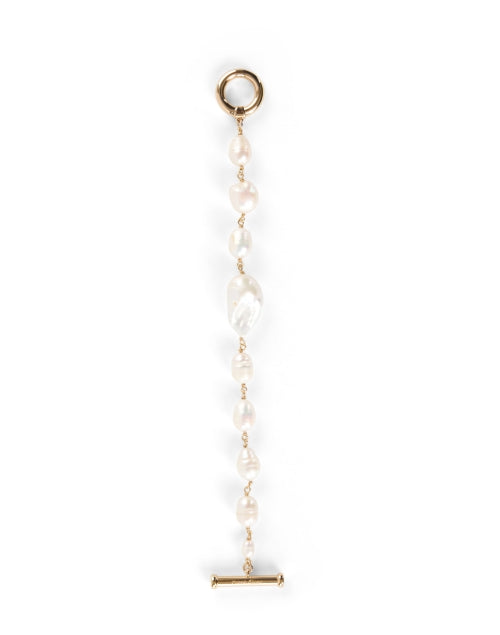 Exquisite Gold-Tone Chain and Freshwater Pearl Fashion Bracelet