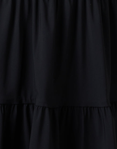 Stylish Libby Black Tiered Midi Dress for Effortless Fashion