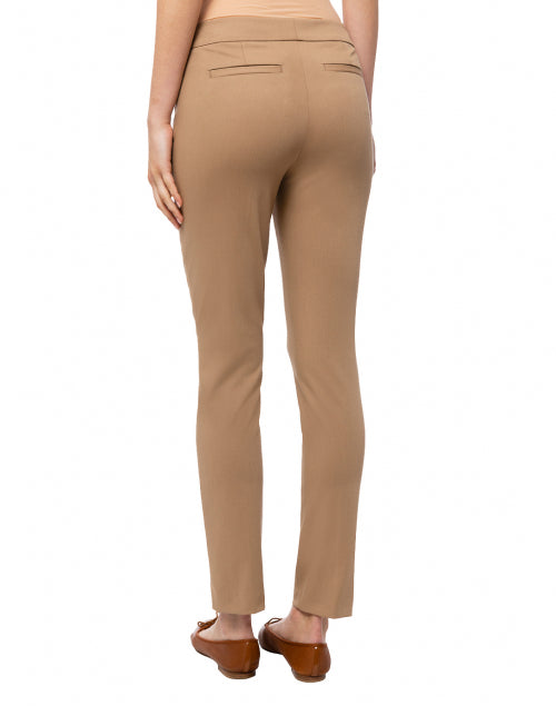 Madison Camel Colored Stretchable Viscose Material Casual Pants for Weekend Wear