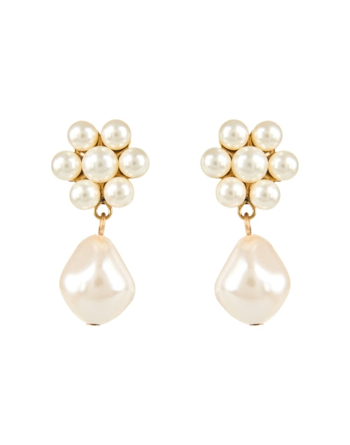 Exquisite Josie Pearl Flower - Design Drop Earrings for Women