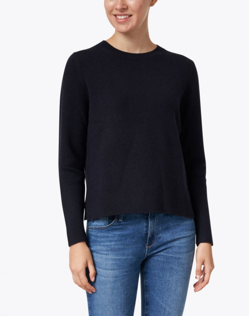 Navy Blue Must - have Cashmere Knit Sweater for Fall