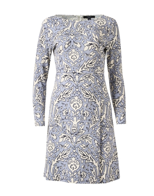 Weekend Max Mara Rampur Floral Blue Print Stretch Jersey Women's Dress