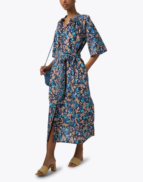 Stylish Clover Multi - Patterned Printed Cotton Women's Dress for the New Season