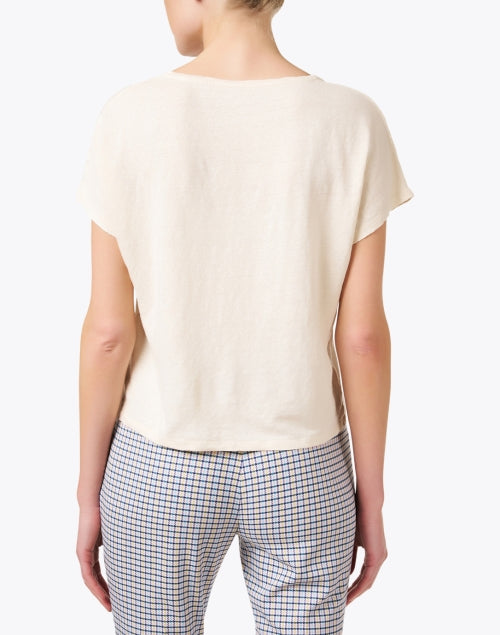 Exquisite Ivory Stretch Linen Blend Shirt for Stylish Outfits