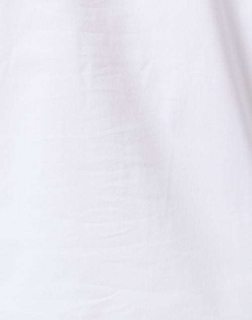 Helena Women's White Cotton Blend Stretch Casual Top for Workweek