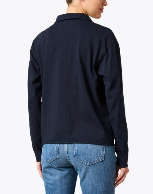 Navy Patrick Popover Henley Men's Top - A Classic Wardrobe Essential