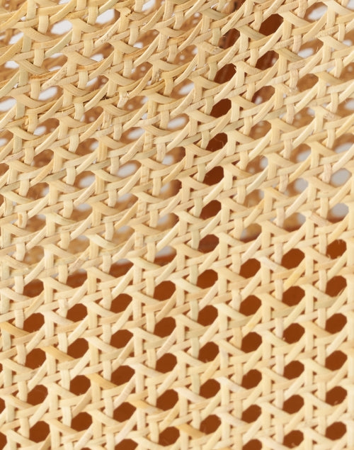 Margot Handmade Natural Rattan with Caramel Leather Oversized Tote Bag