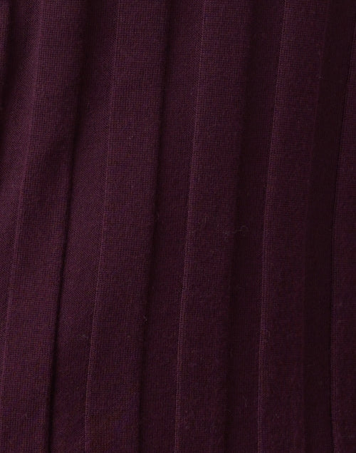 Stylish Burgundy Red Wool-Cashmere Blend Slim Fit Sweater