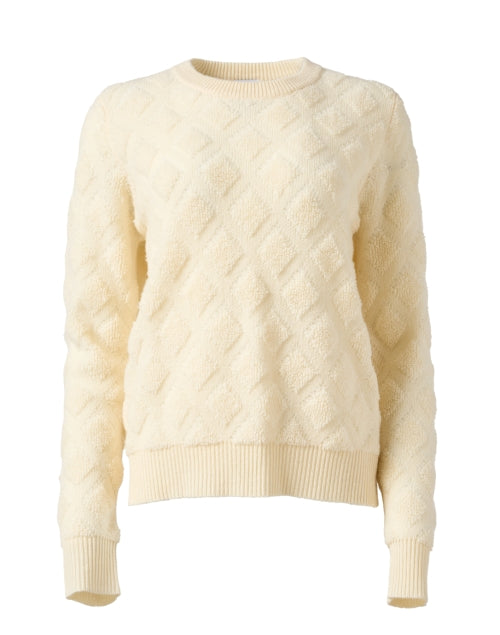 Luxurious Luciana Cream Blend Wool Cashmere Stylish Sweater