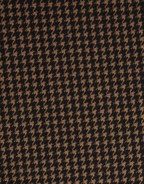 Veronica Beard Kean Ankle-Length Brown and Black Checked High-Rise Pants