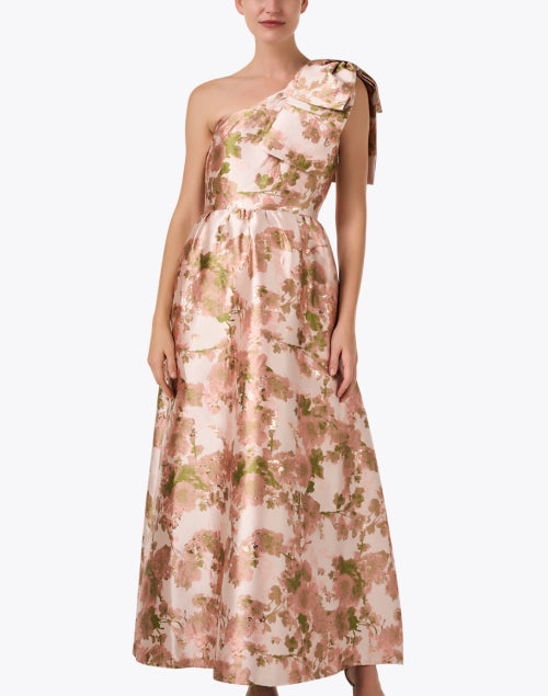 Caroline Women's Blush Pink Jacquard Evening Dress