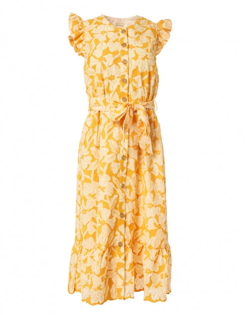 Della Lightweight Cotton Blend Floral Embroidered Women's Dress