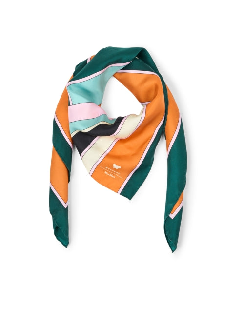Weekend Max Mara One - Size Onesto Multi - Geometric Patterned Silk Scarf for Women's Fashion