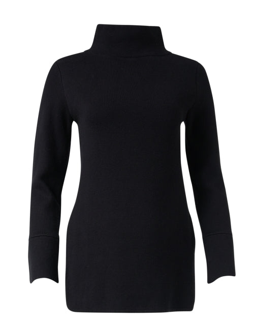 Laura's Black Cotton - Cashmere Cozy Tunic for All - Year Wear