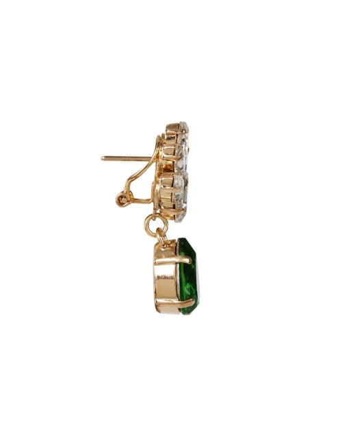 Exquisite Emerald Green Crystal Drop Fashion Earrings