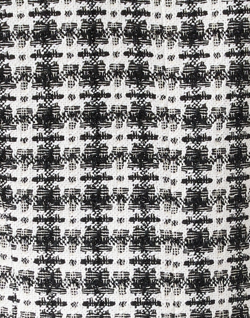Stylish Alex Black and White Checked Cropped Jacket for Daytime Wear