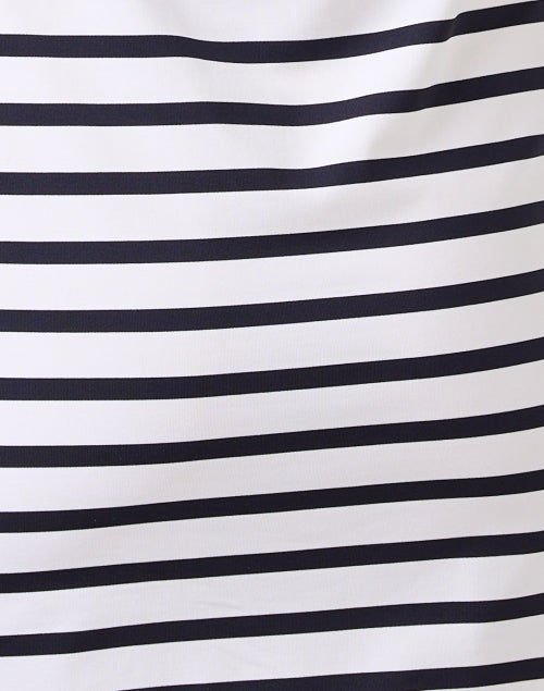 Stylish Propriano Super - Stretch Navy and White Striped Everyday Dress