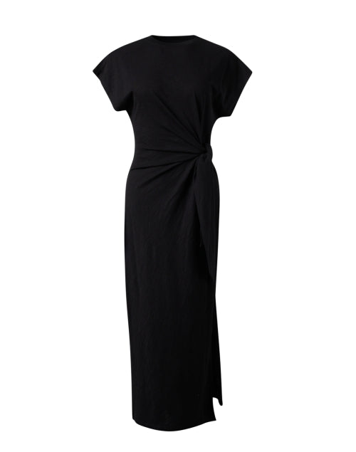 Stylish Vanina Breathable Black Cotton Dress for Effortless Warm Weather