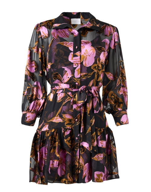 Stylish Emi Women's Pink Floral Printed Mini Dress