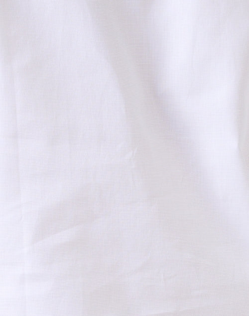 Exquisite Signature White Italian Cotton Pique Shirt for Women