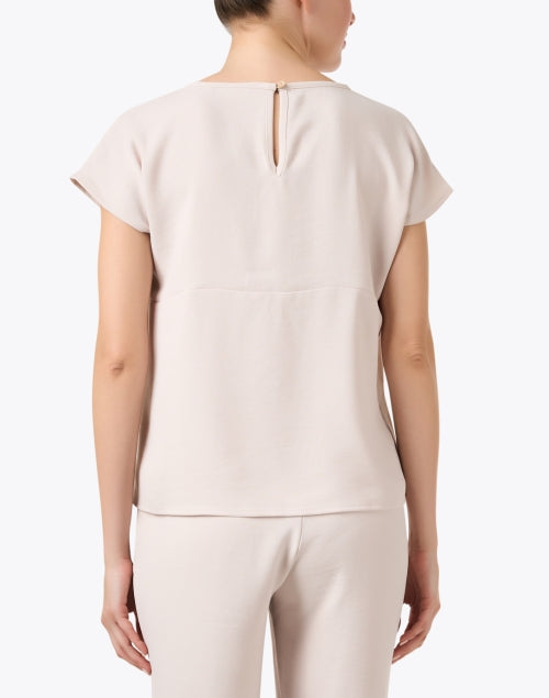 Stylish Beige Pleated Women's Weekend Top