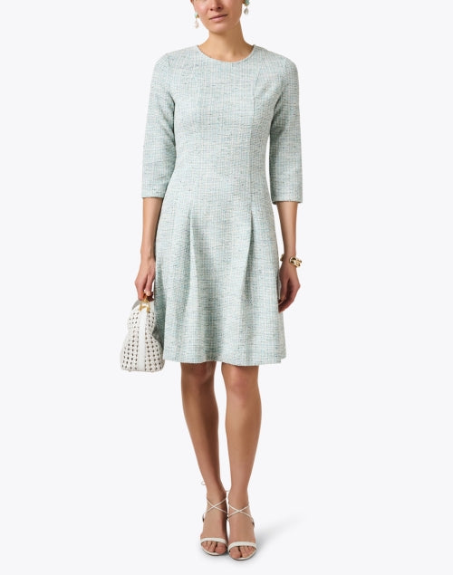 Chloe Kristyn Light Blue Tweed Women's Dress for Various Events