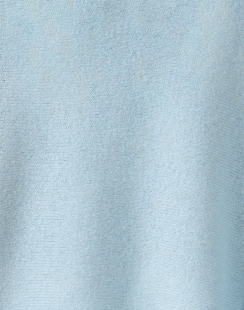 Gorgeous Crystal Blue Cashmere Ruana Poncho for Cool Weather