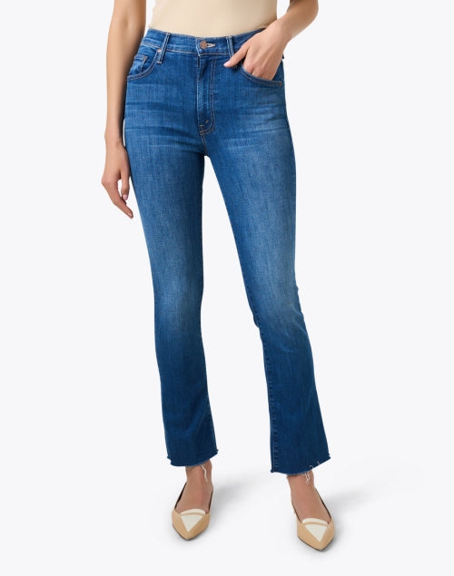 The Iconic Mother's Insider Bootcut Jeans with Frayed Hem