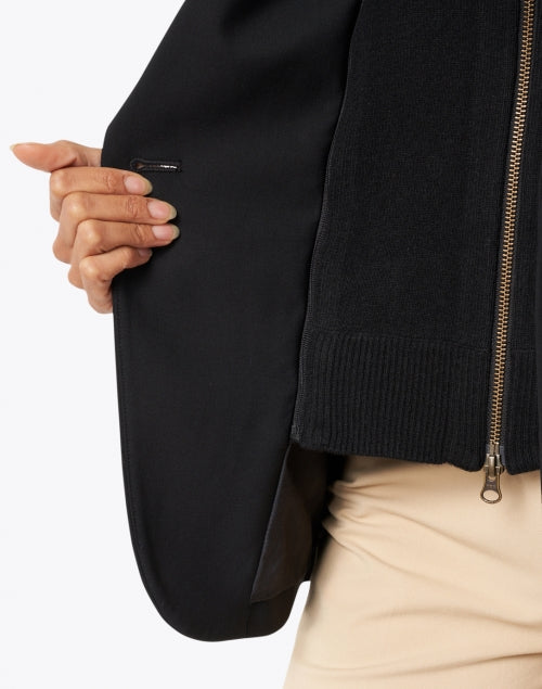 Veronica Beard's Essential Uptown Black Cashmere Dickey for Fashionable Layering