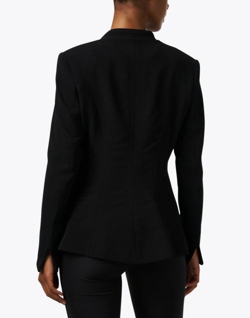 Stylish Black Crepe Women's Jacket for Year - round Wear