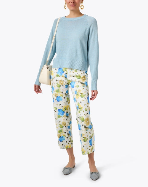 Equestrian Kara Floral Printed Wide-Leg Trousers for All-Day Wear