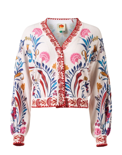 Soft Multi - Floral Knit Cardigan for Effortless Style