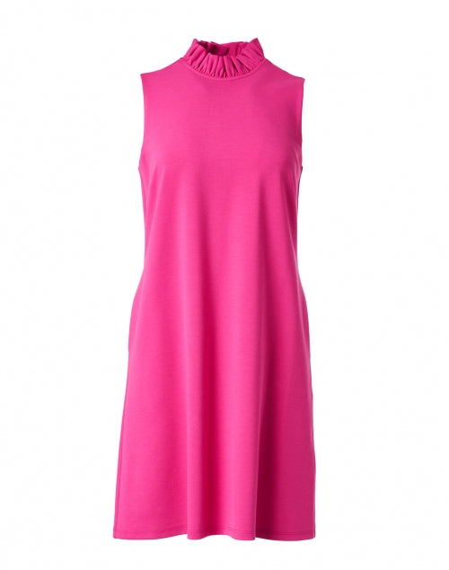 Avery Women's Magenta Ruffled Sleeveless Summer Dress