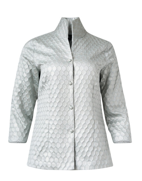 Ronette Mist Blue Women's Silk Fashion Jacket