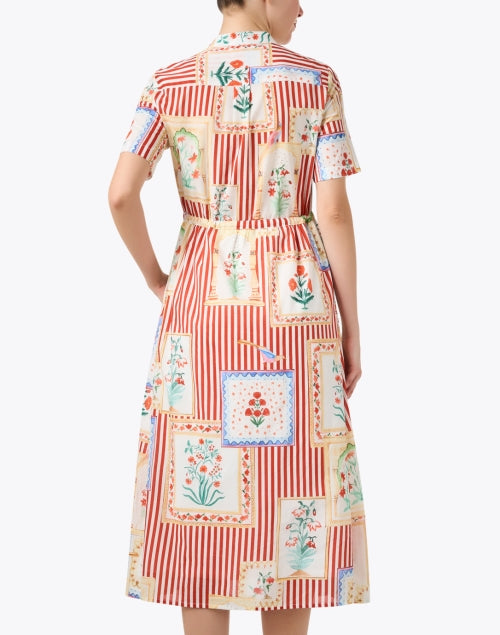 Stylish Aroa Cotton Dress with Multi - Print Design