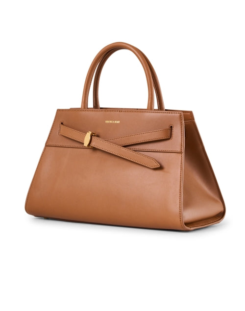 Stylish Tan Leather Dash Handbag for Modern Women