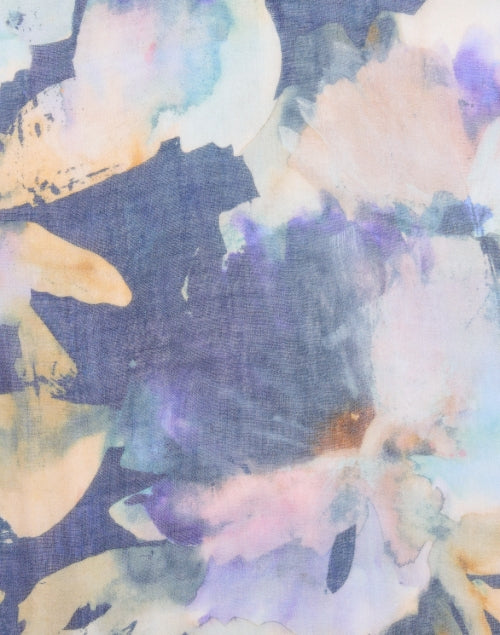 Exquisite Moonlit Multi - Patterned Silk and Cashmere Blend Scarf for Fashion Accessories