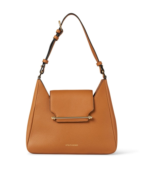 Stylish Multrees Tan Leather Slouchy Hobo Shoulder to Crossbody Bag