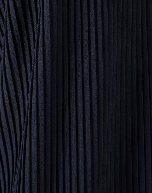 Stylish Fiesta Navy-Colored Pleated and Belted Women's Cardigan
