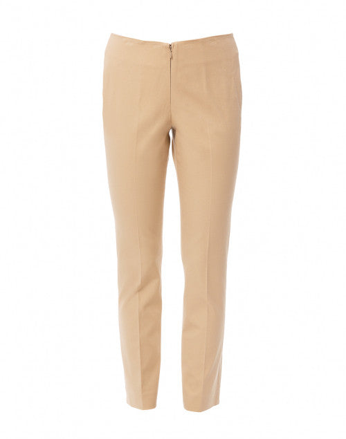 Beige Stretch Cotton Buff Pant by Jerry for All-Day Comfort