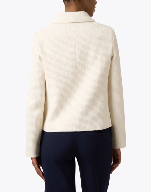 Helene Berman Ivory Short Gold-Buttoned Greta Jacket