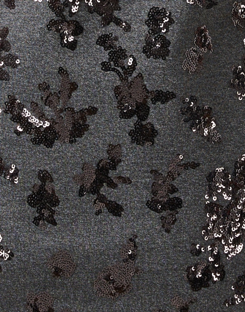Stylish Weekend Max Mara Pesaro Grey Sequin Shift Dress for Cocktail Parties