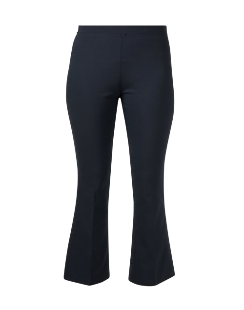 Navy Ella Ankle-length Flare-style Women's Pull-on Pants