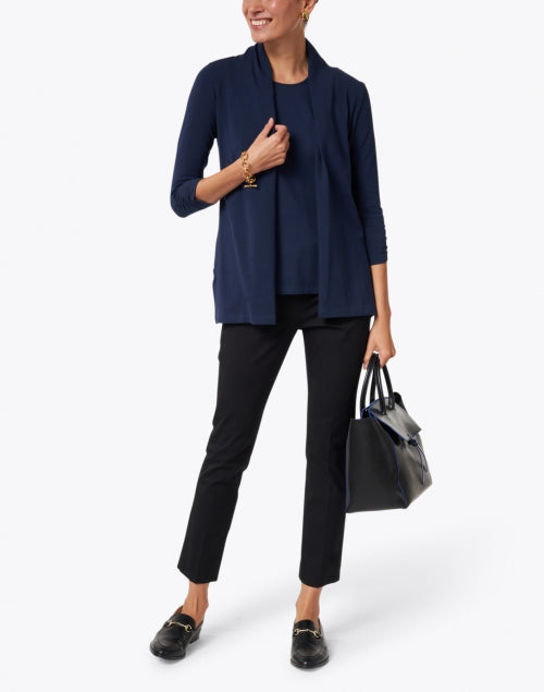 Jerry's Stylish Black Stretchable Cotton Pants